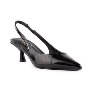 Seychelles Black Patent Slingback Kitten Heel Pump